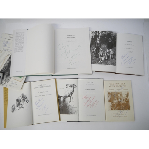 7280 - (Dogs, Dog breeding, Hunting, Countryside.) A collection of 5 titles by D Brian Plummer, all signed ... 