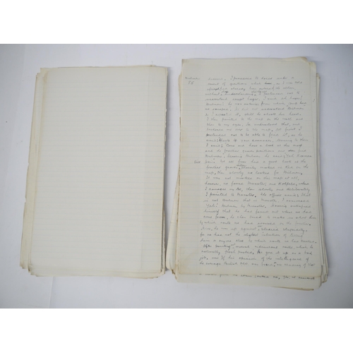 7313 - (World War I, Prisoner of War Manuscript) A first-hand account by a British - probably Scottish - re... 