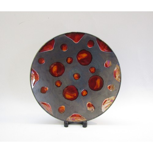 9113 - A Poole Pottery 'Metallic Galaxy' pattern large charger. 40cm diameter