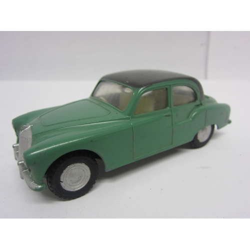 8124 - Five unboxed Triang Spot-On diecast cars to include 101 Armstrong Siddeley Sapphire with green body ... 