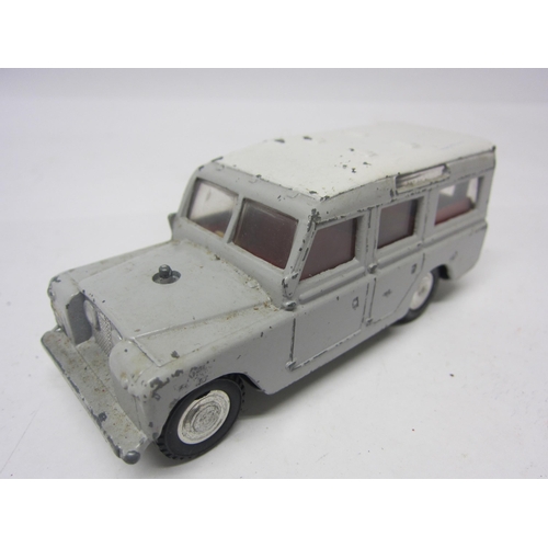 8123 - Four playworn Triang Spot-On diecast vehicles to include 216 Volvo 122.S with Sliding Roof in light ... 