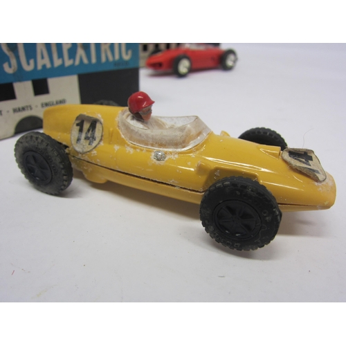 8394 - Four boxed Triang Scalextric slot racing cars to include C54 Lotus in yellow, C62 Ferrari in red, C6... 