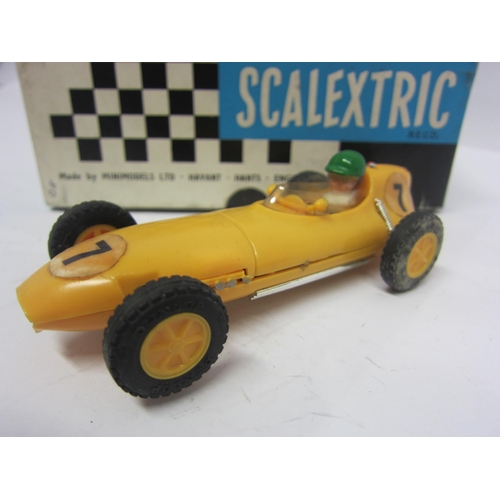 8394 - Four boxed Triang Scalextric slot racing cars to include C54 Lotus in yellow, C62 Ferrari in red, C6... 