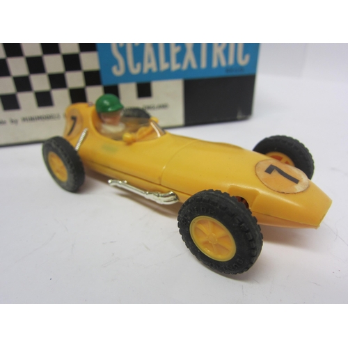 8394 - Four boxed Triang Scalextric slot racing cars to include C54 Lotus in yellow, C62 Ferrari in red, C6... 