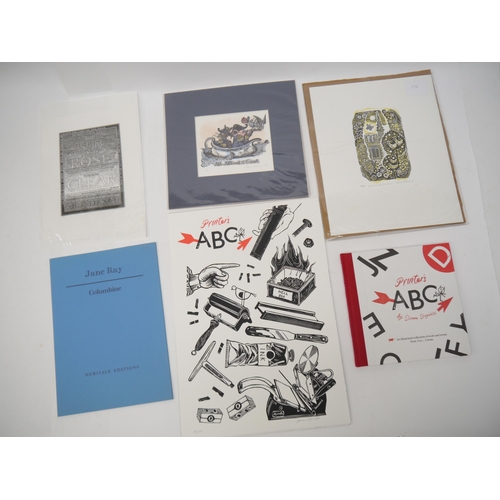 7081 - Various signed limited edition prints, including Diana Dagadita: 'Printer's ABC', London, Design For... 