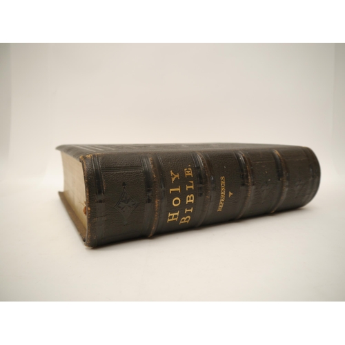 7321 - (Diss, Holy Bible.) A Victorian Bible, printed by Eyre & Spottiswoode, c.1875, presented to Mr Terah... 