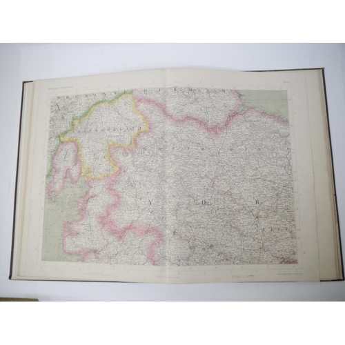 7325 - (Atlas.) John Bartholomew: 'The Imperial Map of England & Wales According to the Ordnance Survey, wi... 