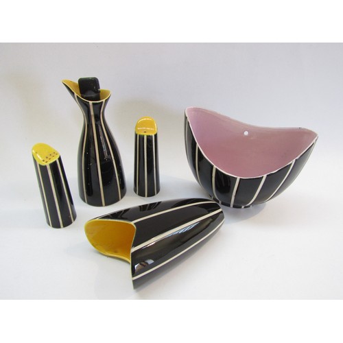 9064 - A collection of Hornsea Pottery from the Elegance range. Tallest piece 17cm high (Chips to some)