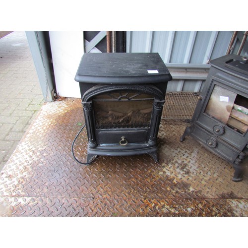 3351 - An electric fire in the form of a wood burner.  DTI Failure: Please see information pages