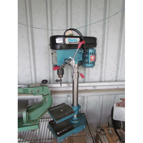 3274 - A Clarke Metalworker drill press.  DTI Failure: Please see information pages