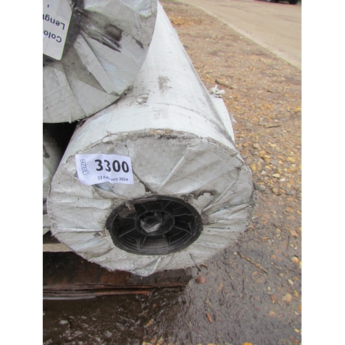 3300 - An 80m roll of plastic sheeting      (E) £15-30