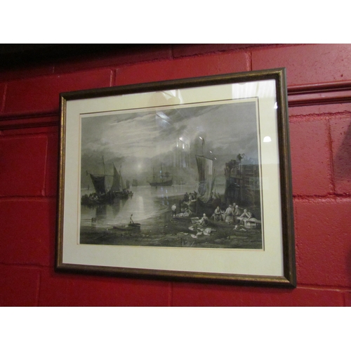 4141 - A framed and glazed print after JMW Turner, 'Sun Rising in a Vapour', published July 1874 by Henry G... 