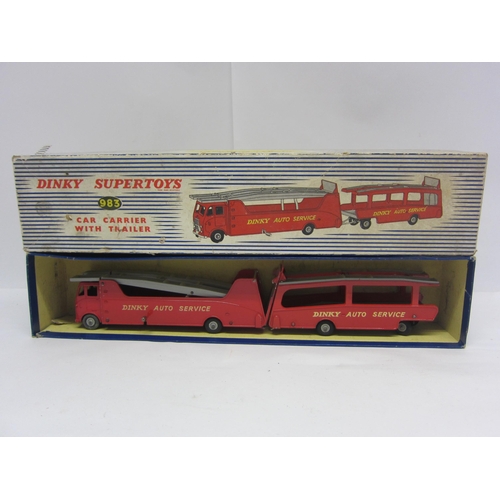 8212 - A boxed Dinky Supertoys diecast 983 Car Carrier with Trailer set 