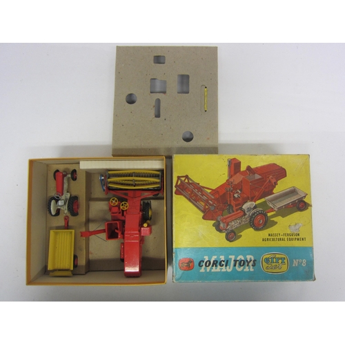 8130 - A boxed Corgi Major Toys diecast GS8 gift set comprising Massey-Ferguson '780' Combine Harvester, Ma... 