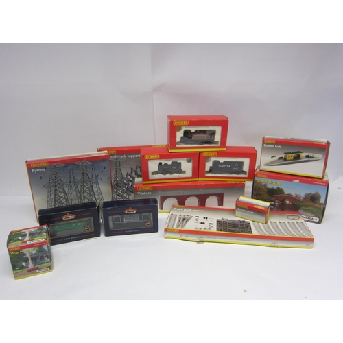 8513 - A collection of boxed Hornby 00 gauge locomotives and accessories to include R2451 LSWR (ex-GWR) 0-4... 