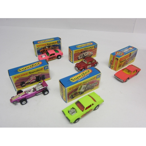 8220 - A boxed Matchbox Superfast Track Set 800 Twin Power Boost Racing Circuit with Rattlesnake Bends, mis... 