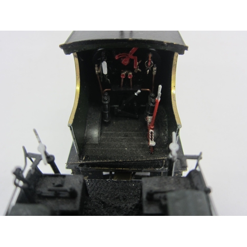 8572 - A David Andrews brass kit built 0 gauge Great Western 0-6-0 locomotive and six-wheeled tender, finis... 