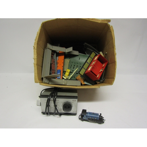 8492 - A collection of playworn 00 gauge model railway rolling stock and accessories including Hornby R695 ... 