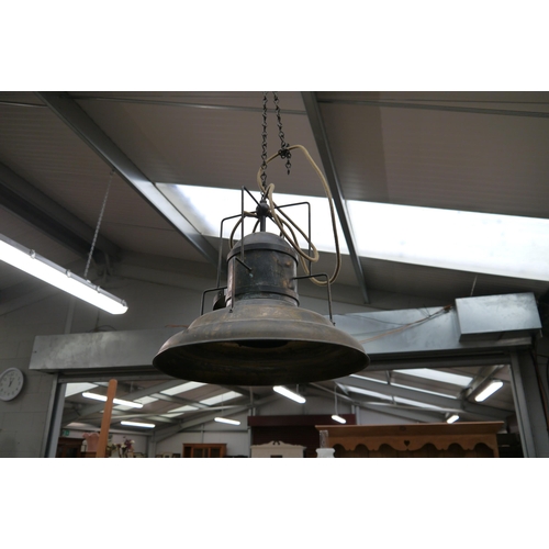 2024 - A pair of Industrial ceiling lights