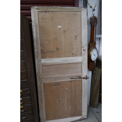 2081 - A 19th Century French pine cupboard door  189cm x 82cm   (E) £8-12