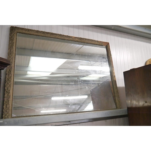 2161 - A framed rectangular mirror, 91cm x 117cm   (R) £30