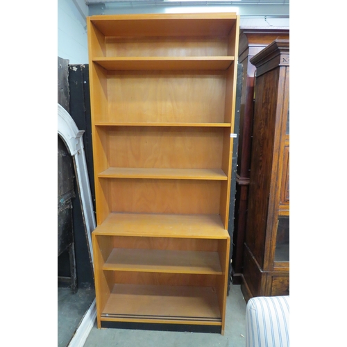 2440 - A beech ex school bookcase   (R)