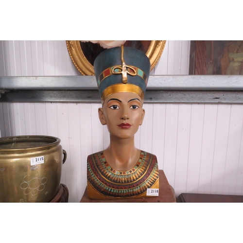 2118 - An Egyptian bust of Queen Neferetiti