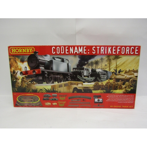 8474 - A boxed Hornby 00 gauge R1147 Codename: Strikeforce electric train set, comprising 0-4-0 tank locomo... 