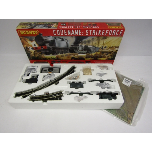 8474 - A boxed Hornby 00 gauge R1147 Codename: Strikeforce electric train set, comprising 0-4-0 tank locomo... 