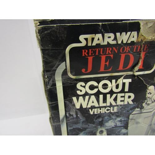 8081 - A vintage boxed Palitoy Star Wars Return Of The Jedi Scout Walker Vehicle with instructions (tape re... 