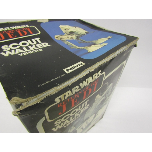 8081 - A vintage boxed Palitoy Star Wars Return Of The Jedi Scout Walker Vehicle with instructions (tape re... 