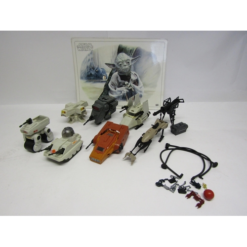 8090 - A collection of unboxed vintage Kenner Star Wars Mini-Rigs and similar vehicles and accessories to i... 