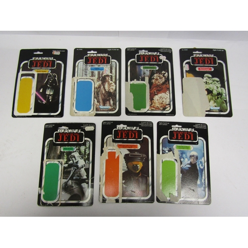 8085 - Five loose vintage Kenner / Palitoy Star Wars Return Of The Jedi action figures with original backin... 