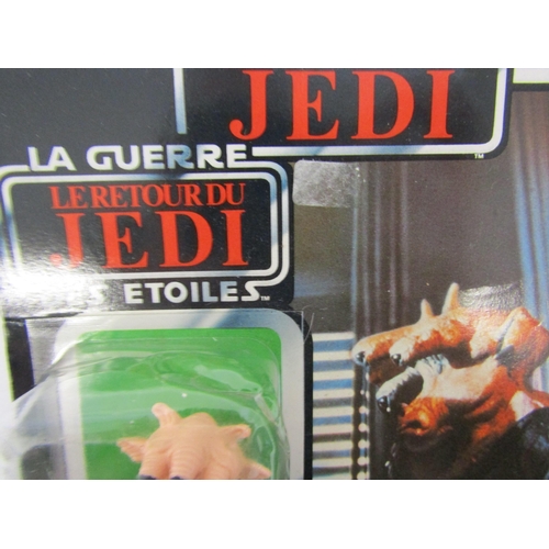 8079 - A vintage Palitoy General Mills Star Wars Return Of The Jedi carded Ree-Yees action figure, punched ... 