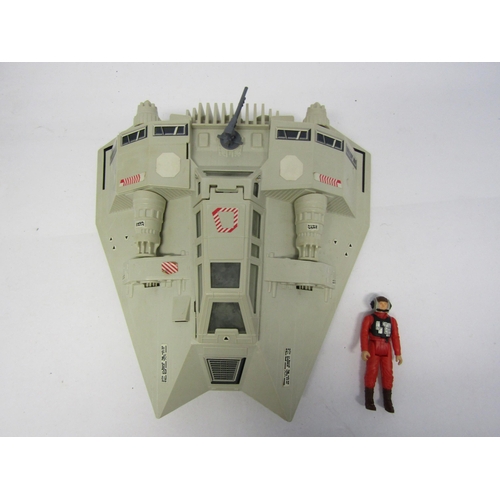 8080 - A vintage boxed Palitoy Star Wars Return Of The Jedi Rebel Armoured Snowspeeder Vehicle with two las... 