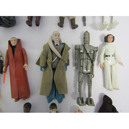 8092 - A collection of forty-five loose and playworn vintage LFL / GMFGI Star Wars action figures to includ... 