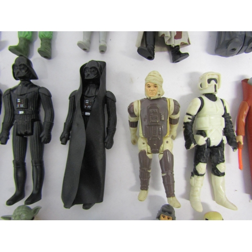 8092 - A collection of forty-five loose and playworn vintage LFL / GMFGI Star Wars action figures to includ... 