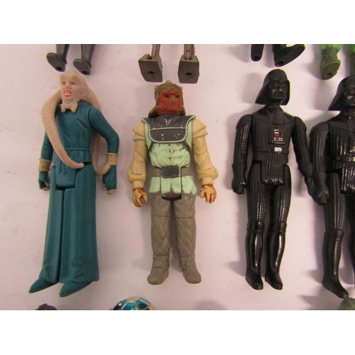 8092 - A collection of forty-five loose and playworn vintage LFL / GMFGI Star Wars action figures to includ... 