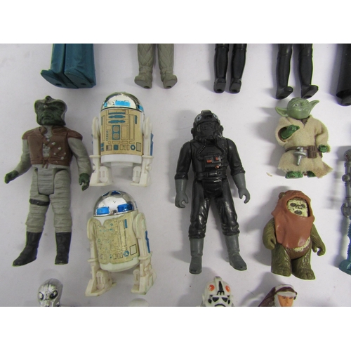 8092 - A collection of forty-five loose and playworn vintage LFL / GMFGI Star Wars action figures to includ... 