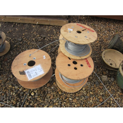 3386 - Six part drums of steel cable