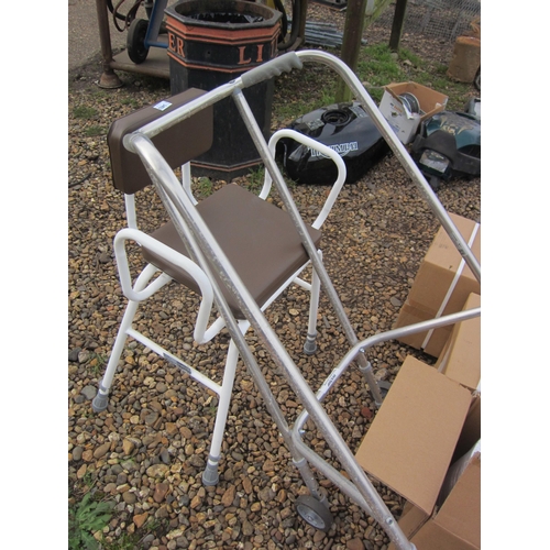 3403 - A walking aid and a chair