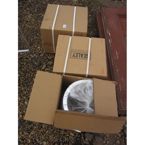 3404 - Three boxed Sealey ducting sections