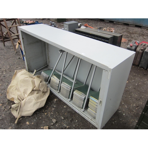 3582 - A roller front office cabinet