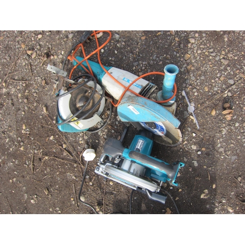 3602 - An angle grinder and two circular saws.   DTI Failure: Please see information pages