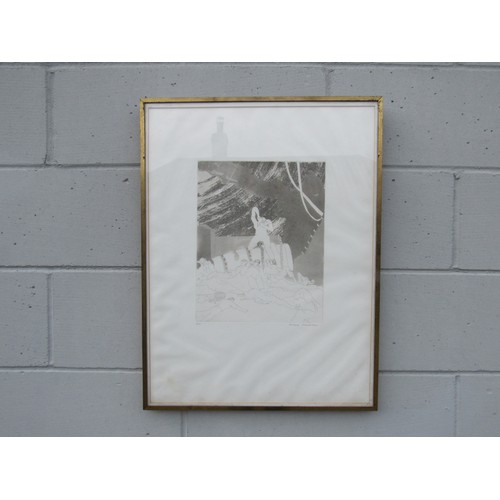 9480 - PATRICK PROCKTOR (1936-2003): A framed and glazed etching 