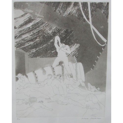 9480 - PATRICK PROCKTOR (1936-2003): A framed and glazed etching 