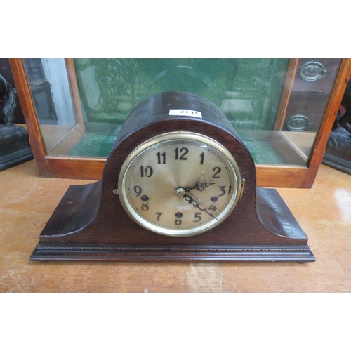 2135 - A 1940's Napolean mantel clock numerated chapter ring