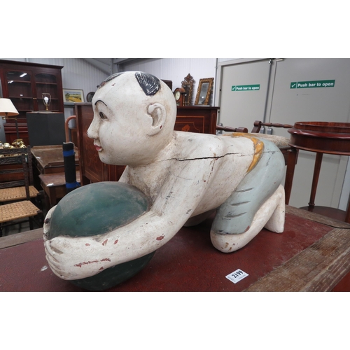 2198 - A painted Chinese figure