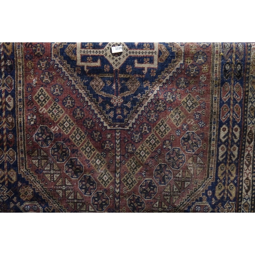 2342 - A hand woven rug Said Ahmed, Bazara and Bros ,Aden-Camp label 250 x 150cm