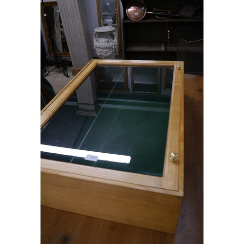 2241 - An ash table cabinet   (R) £30